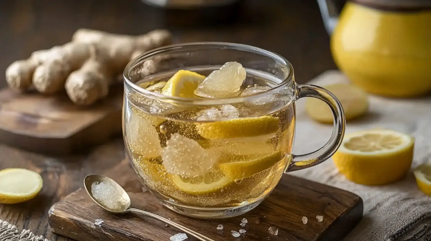 Crystallized Ginger Lemon Tea